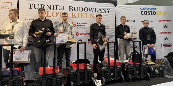 Ogłoszono laureat&oacute;w 54. Turnieju Budowlanego &bdquo;Złota Kielnia&rdquo;. Fot. Castorama Polska