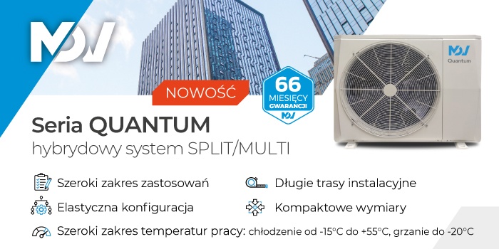 MDV QUANTUM &ndash; hybrydowy system SPLIT/MULTI z serii OFFICE dla sektora komercyjnego