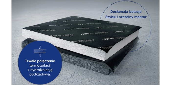 Nowe zintegrowane rozwiązanie termo- i hydroizolacyjne do dach&oacute;w płaskich. Fot. swisspor Polska