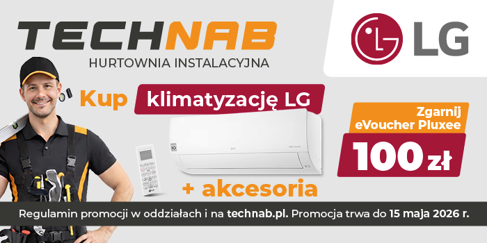 Wiosenna akcja promocyjna Technab &ndash; kup klimatyzację LG i zyskaj eVoucher Pluxee o wartości 100 zł