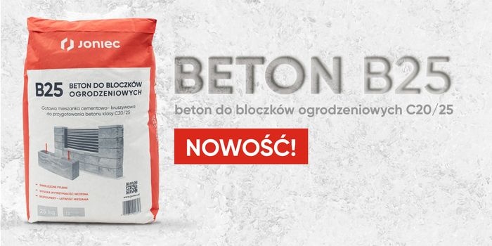 Nowość &ndash; beton do bloczk&oacute;w ogrodzeniowych, fot. JONIEC&reg;