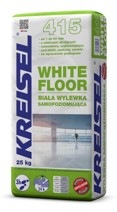 wylewka white floor opakowanie na białym tle