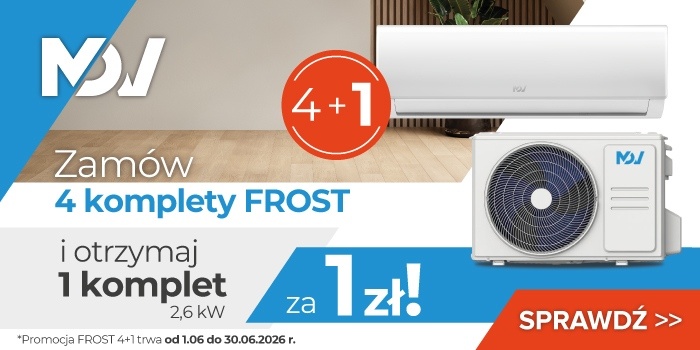 Promocja MDV &bdquo;4+1&rdquo; na klimatyzatory FROST