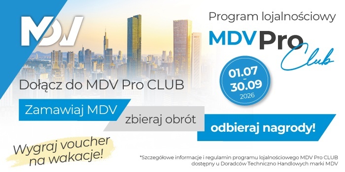 MDV nagradza instalator&oacute;w &ndash; dołącz do programu MDV Pro Club