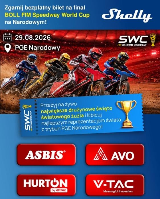 Finał Drużynowego Pucharu Świata na Żużlu ponownie w Warszawie - plakat