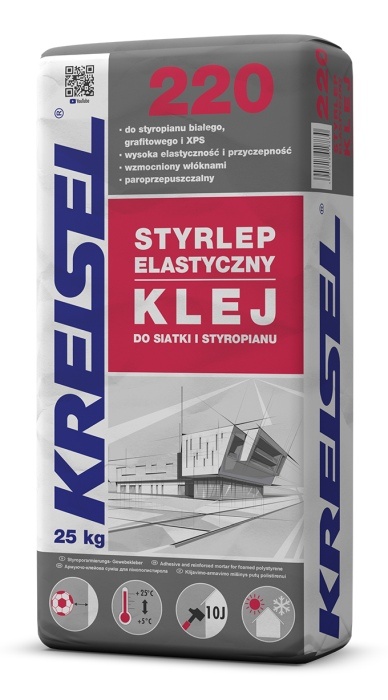 opakowanie z klejem w czerwono biało granatowym kolorze