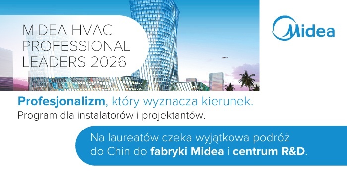 Midea HVAC Professional Leaders 2026 - program dla profesjonalist&oacute;w branży HVAC. Grafika: Midea