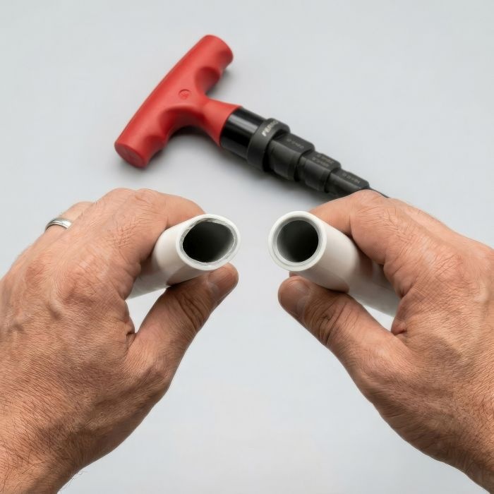 warstwa aluminium w rurze ferro